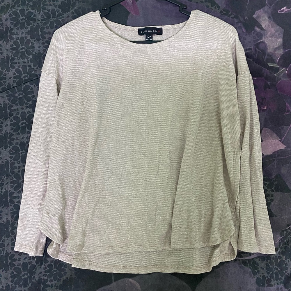 Dannii Minogue Petites sparkly cream top - Picture 1 of 5